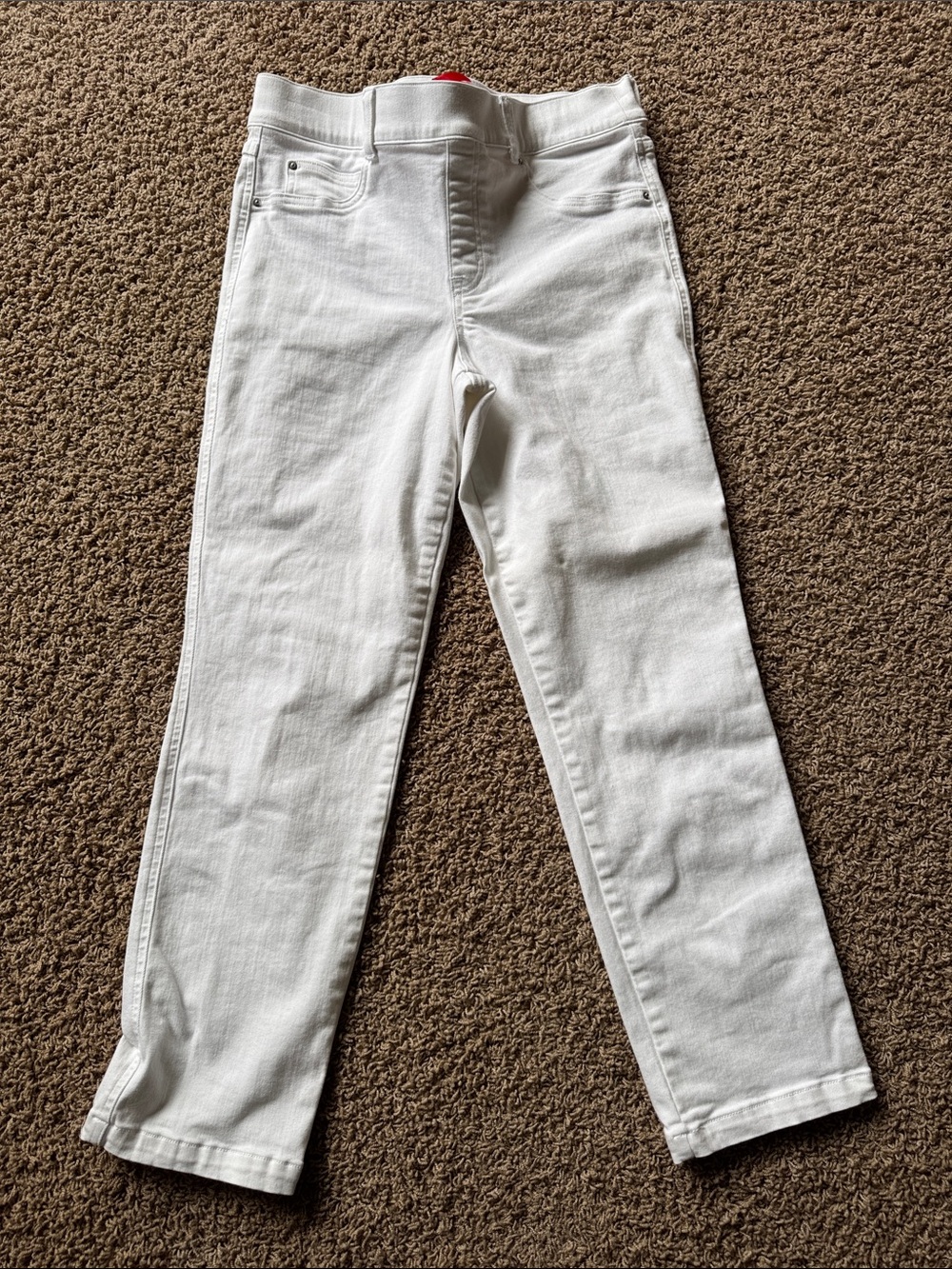 SPANX White Women's Straight Leg Jeans